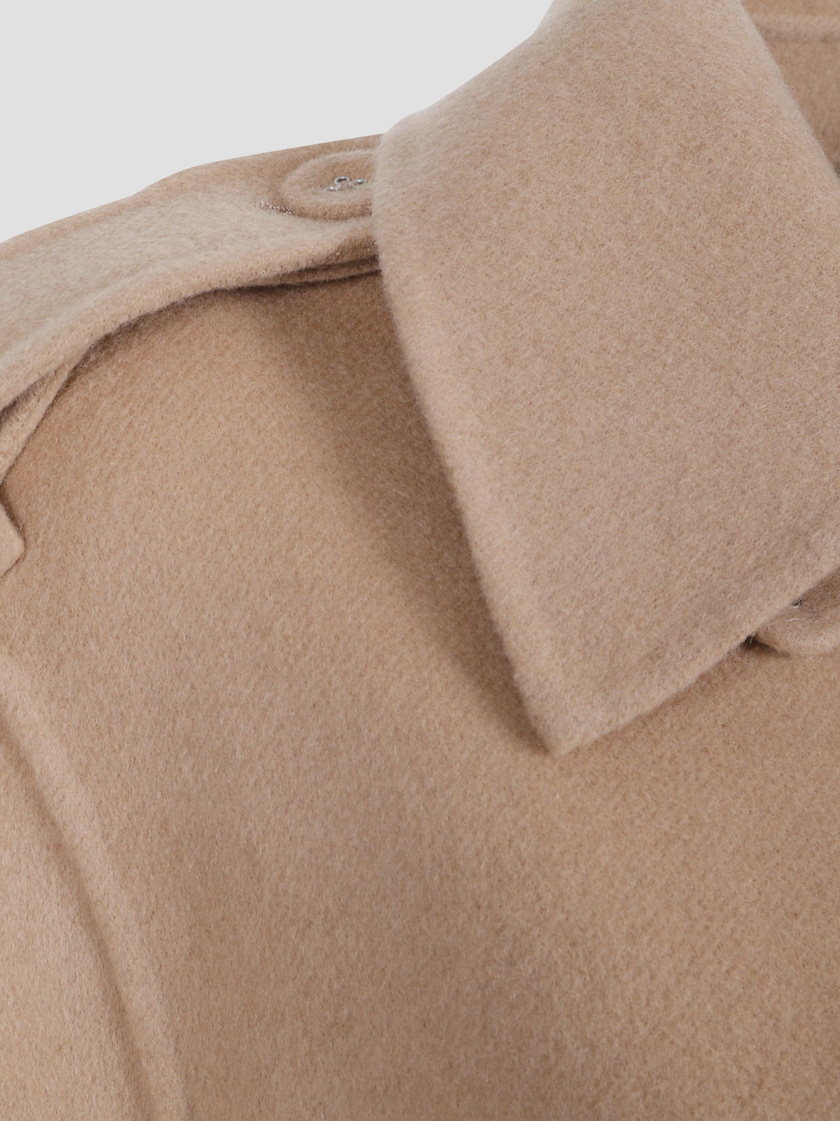 Double-breasted wool-cashmere coat