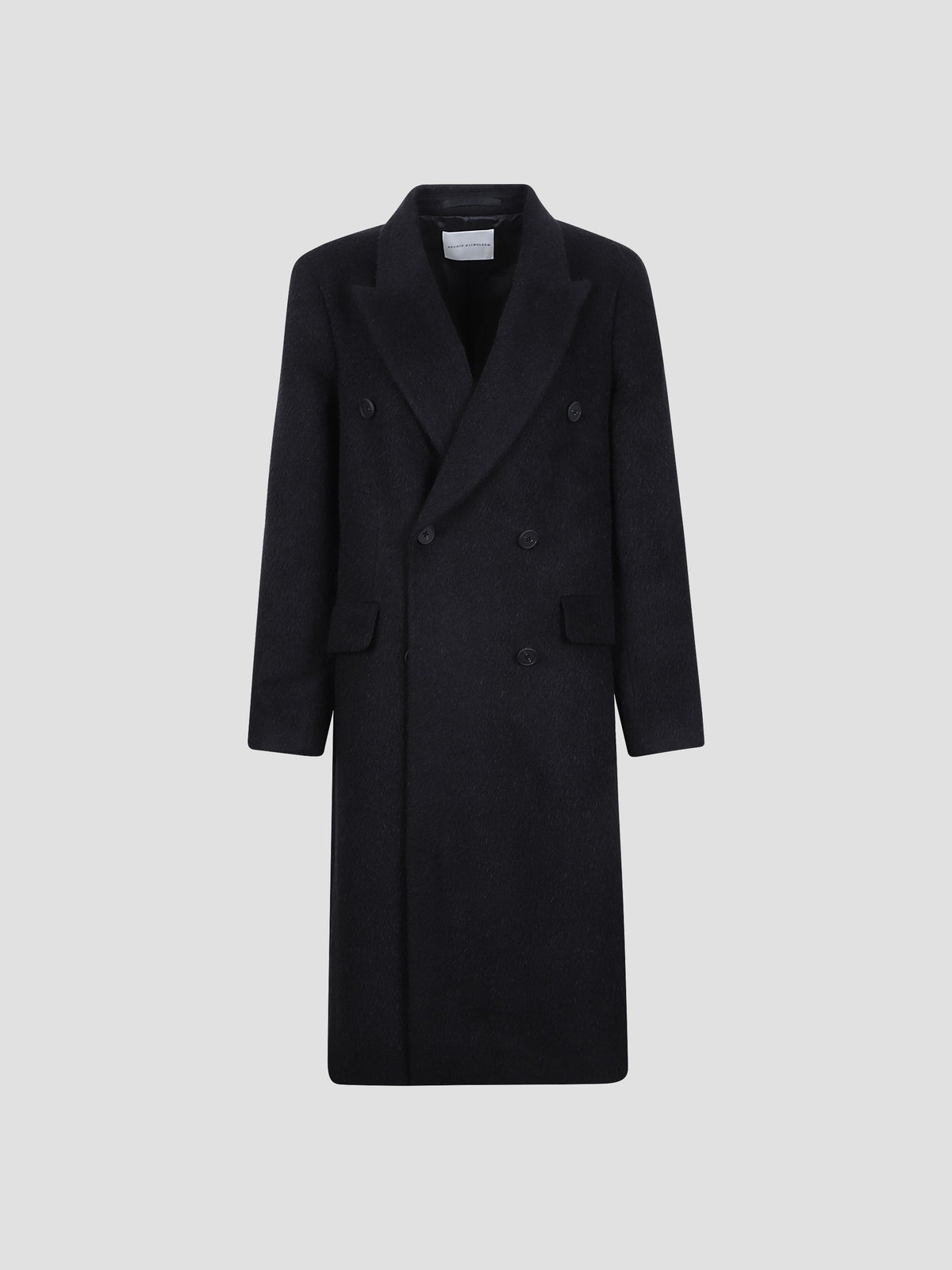Aber double-breasted wool coat