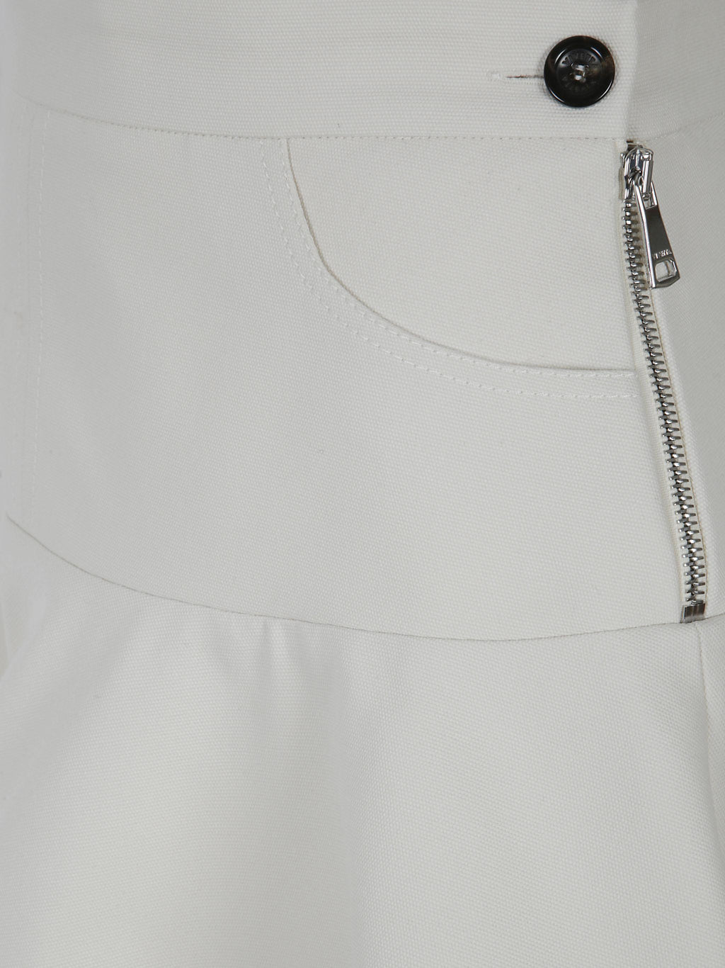 Canvas mini skirt with float bottom