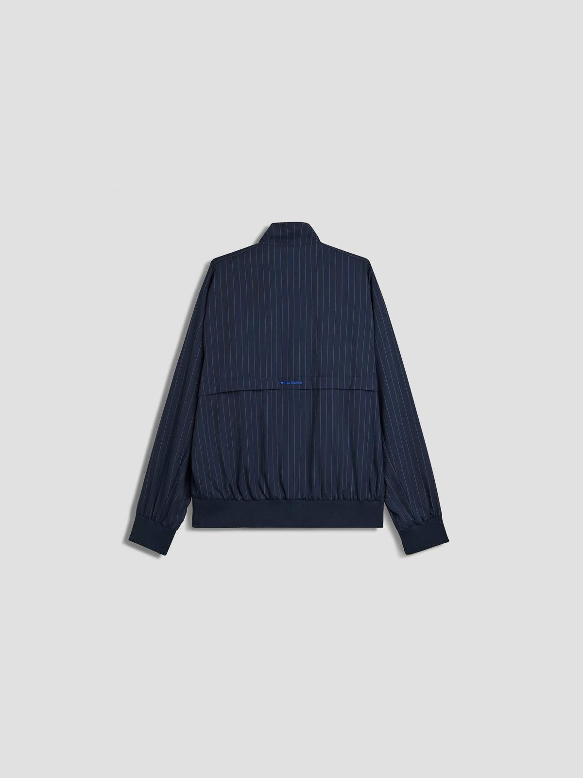 Wales bonner pinstripe track jacket navy