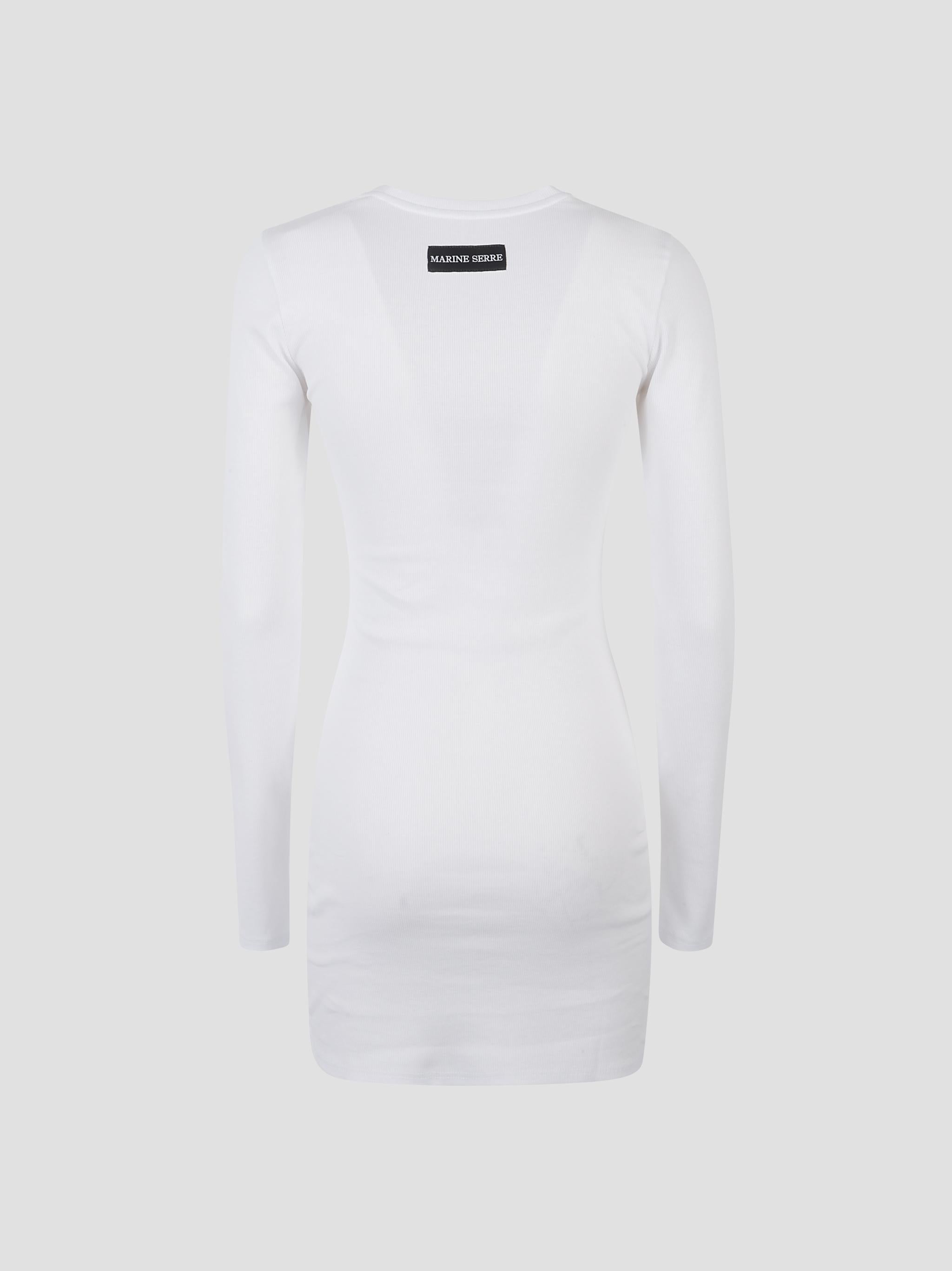 Moon logo ribbed mini dress