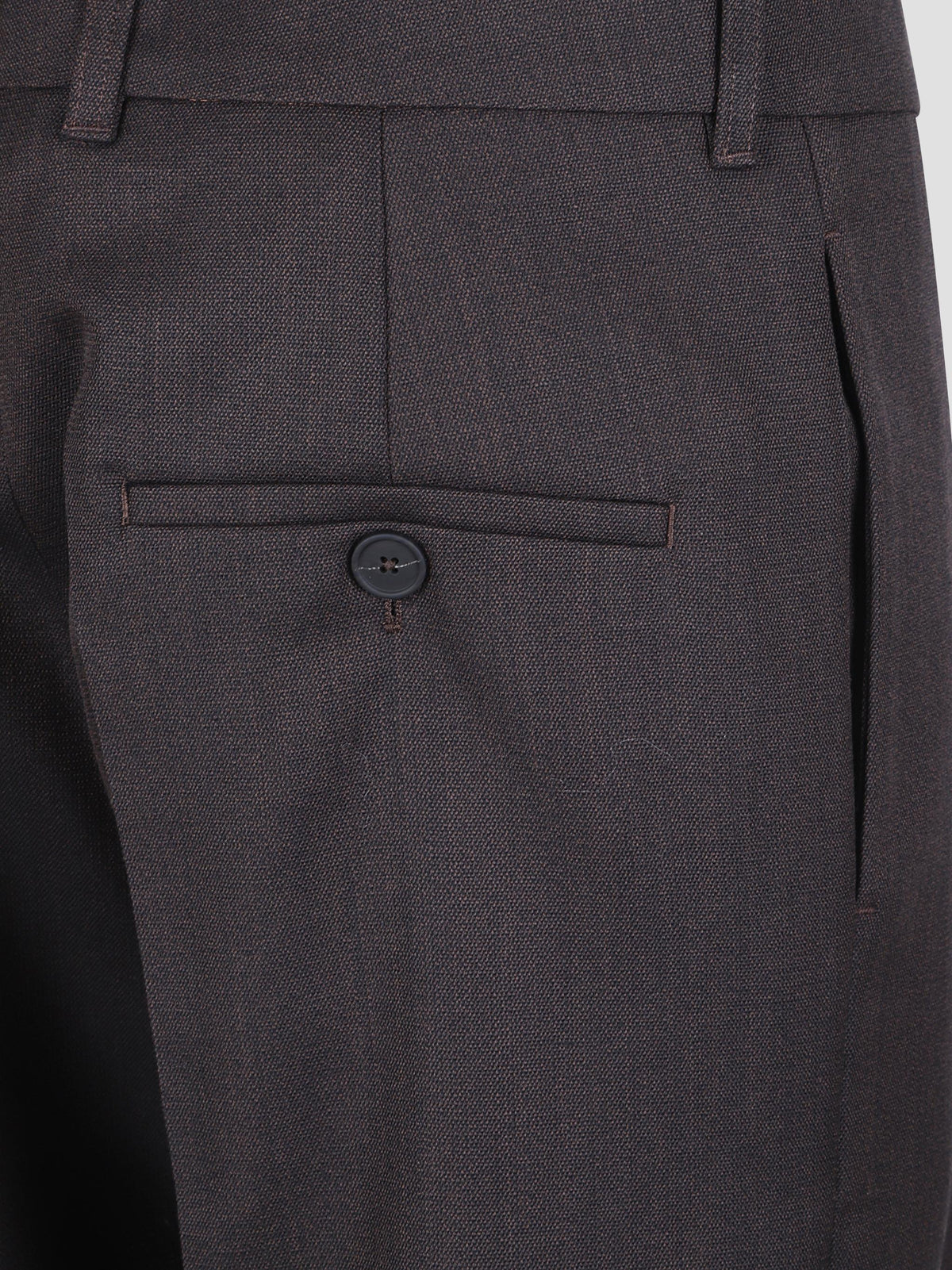Quarte pin-tuck wool trousers