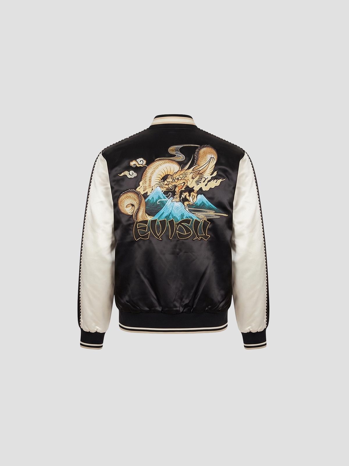 Ht, whale emb. souvenior jacket