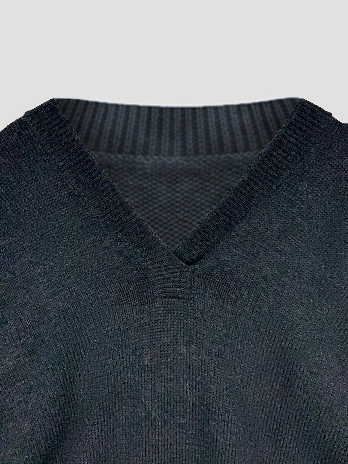 Raise v-neck sweater