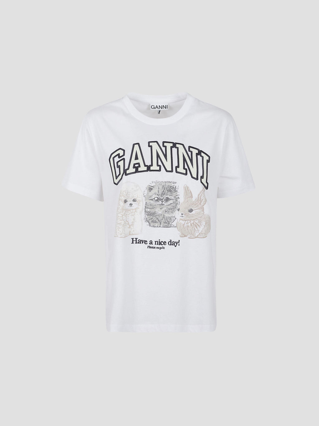 Basic cotton jersey animals relaxed t-shirt