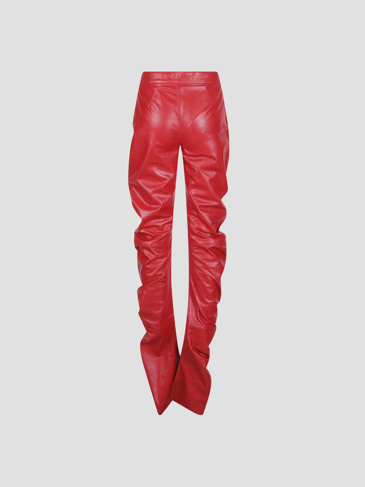 Jessa ruched leather trousers