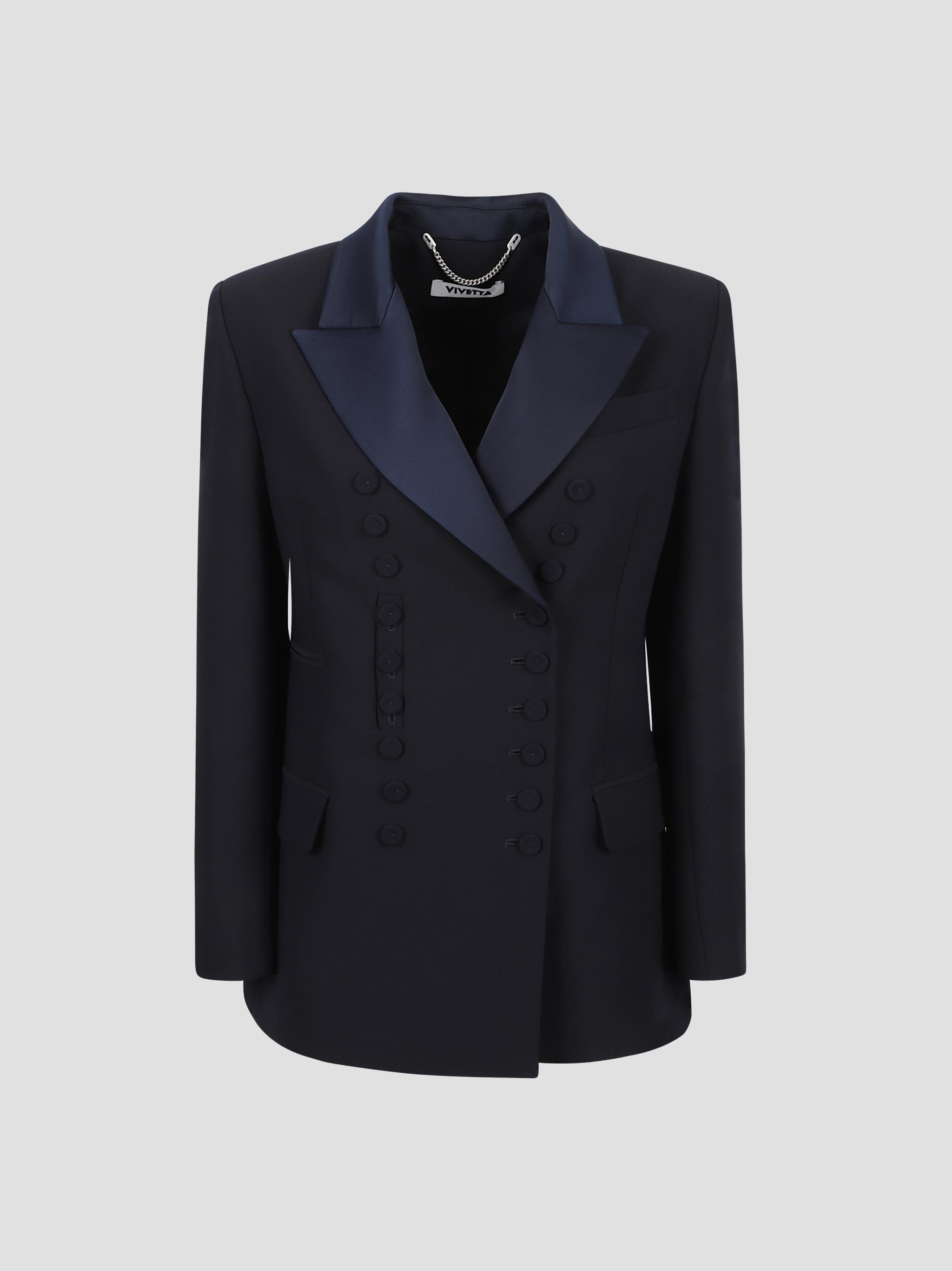 Double-breasted jacket featuring pocket