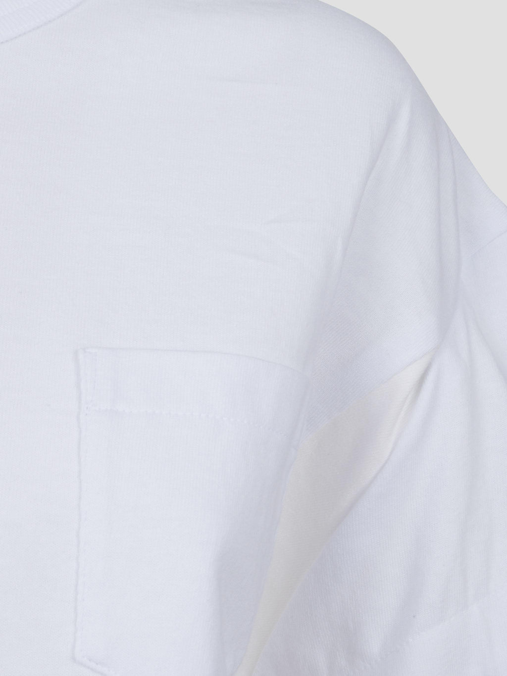 Light weight denim x cotton jersey t-shirt