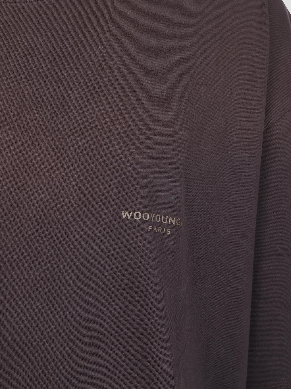 Washed logo cotton t-shirt