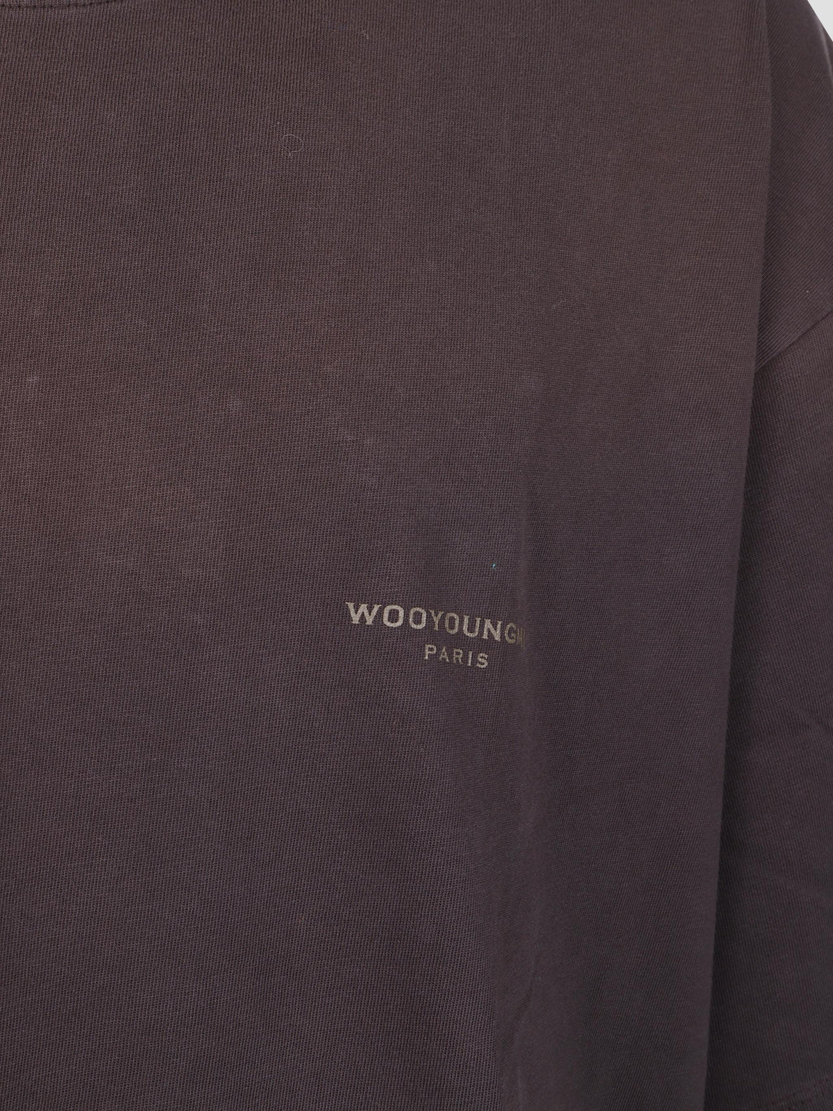 Washed logo cotton t-shirt