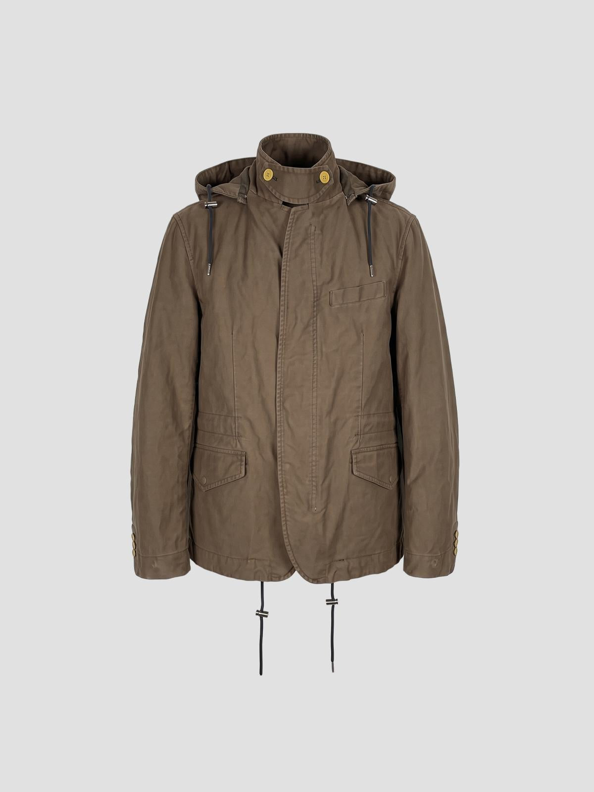 Sueded cotton jacket