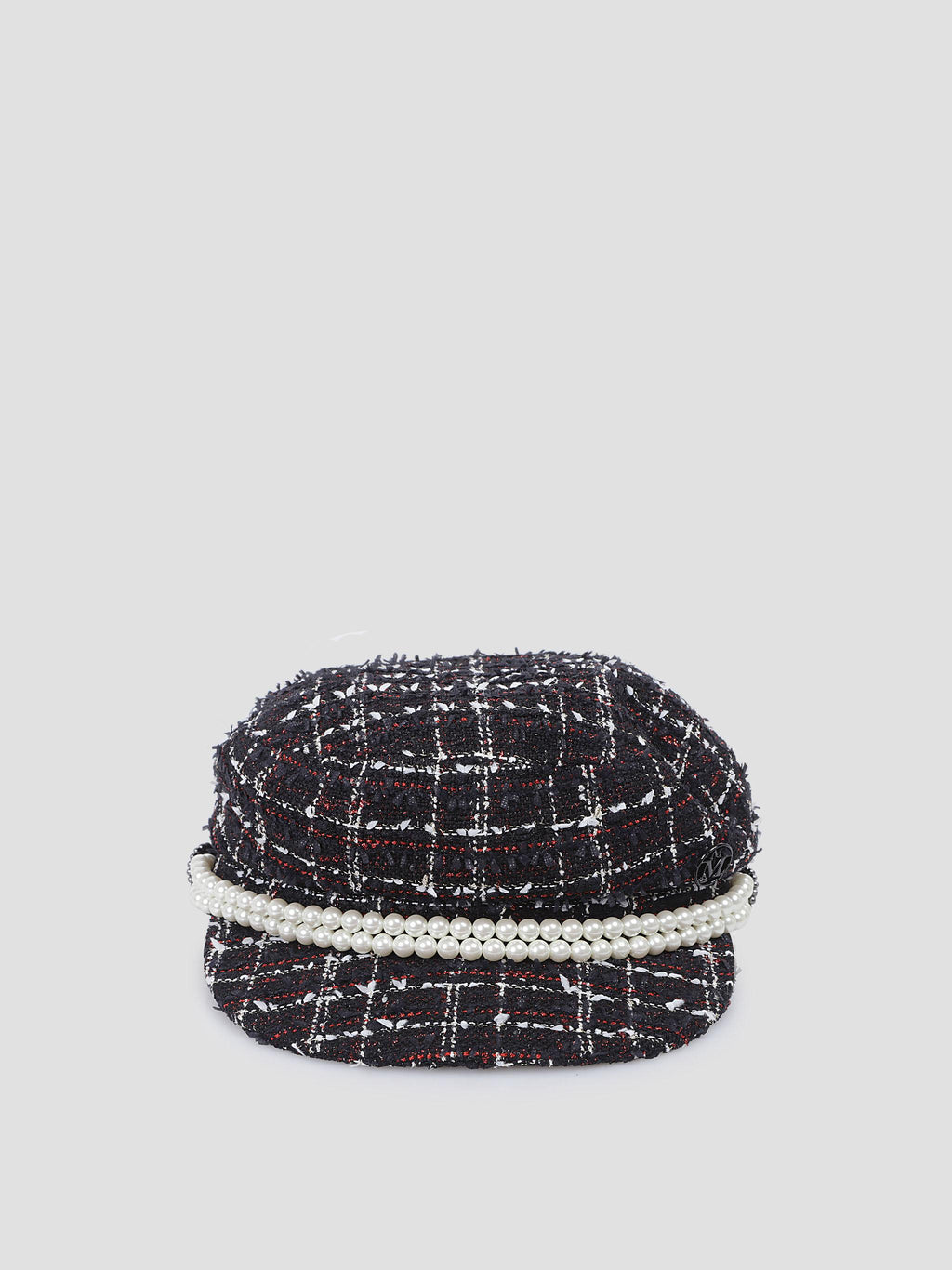 Maison Michel New abby glamourous tweed in black
