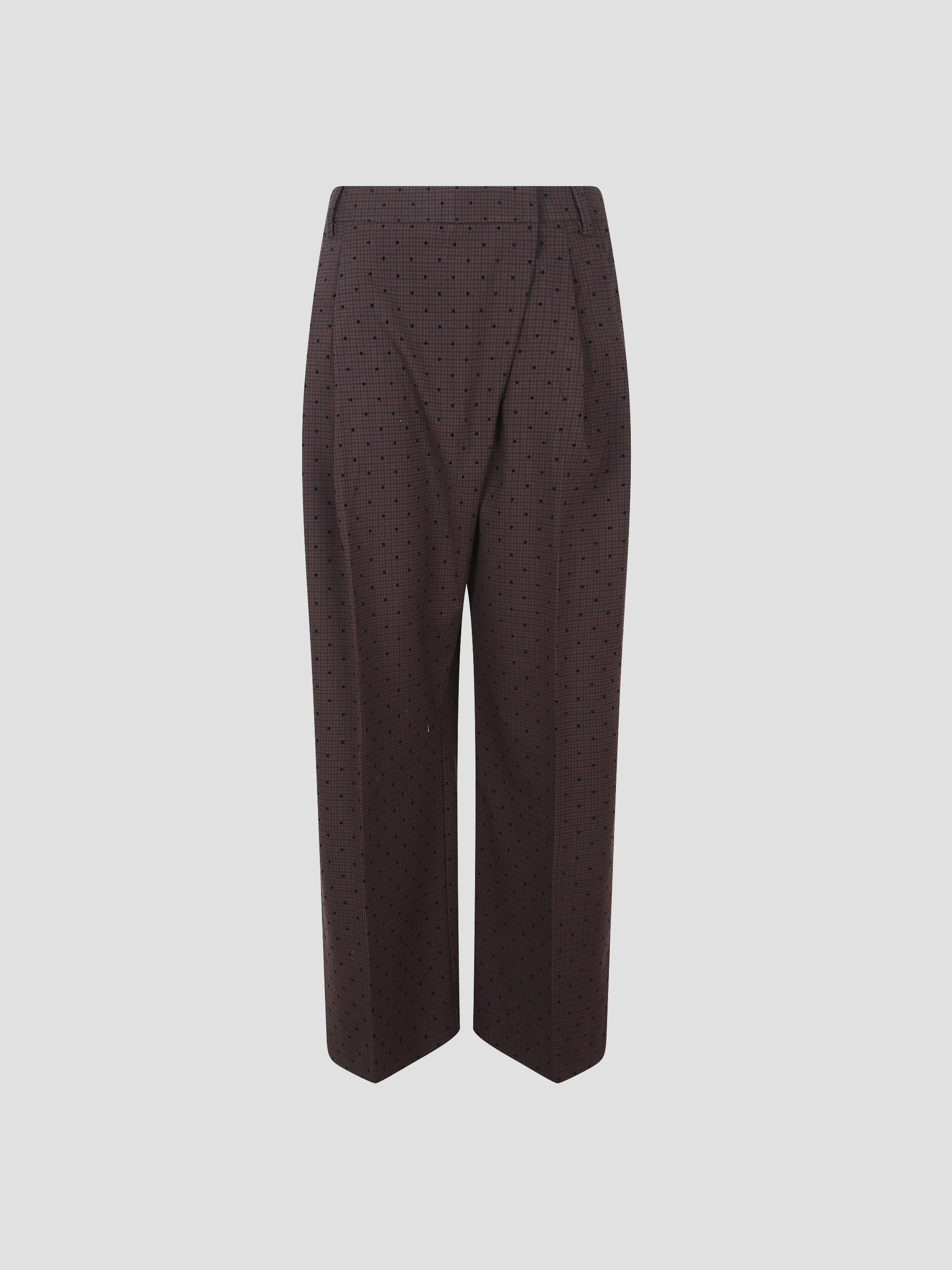 9913 flock check suiting pants