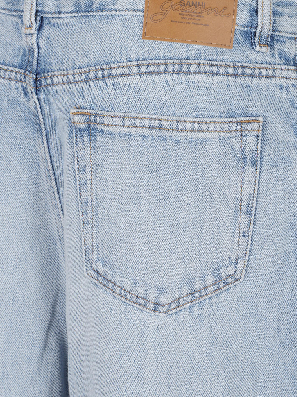 Soft rigid denim baggy jeans