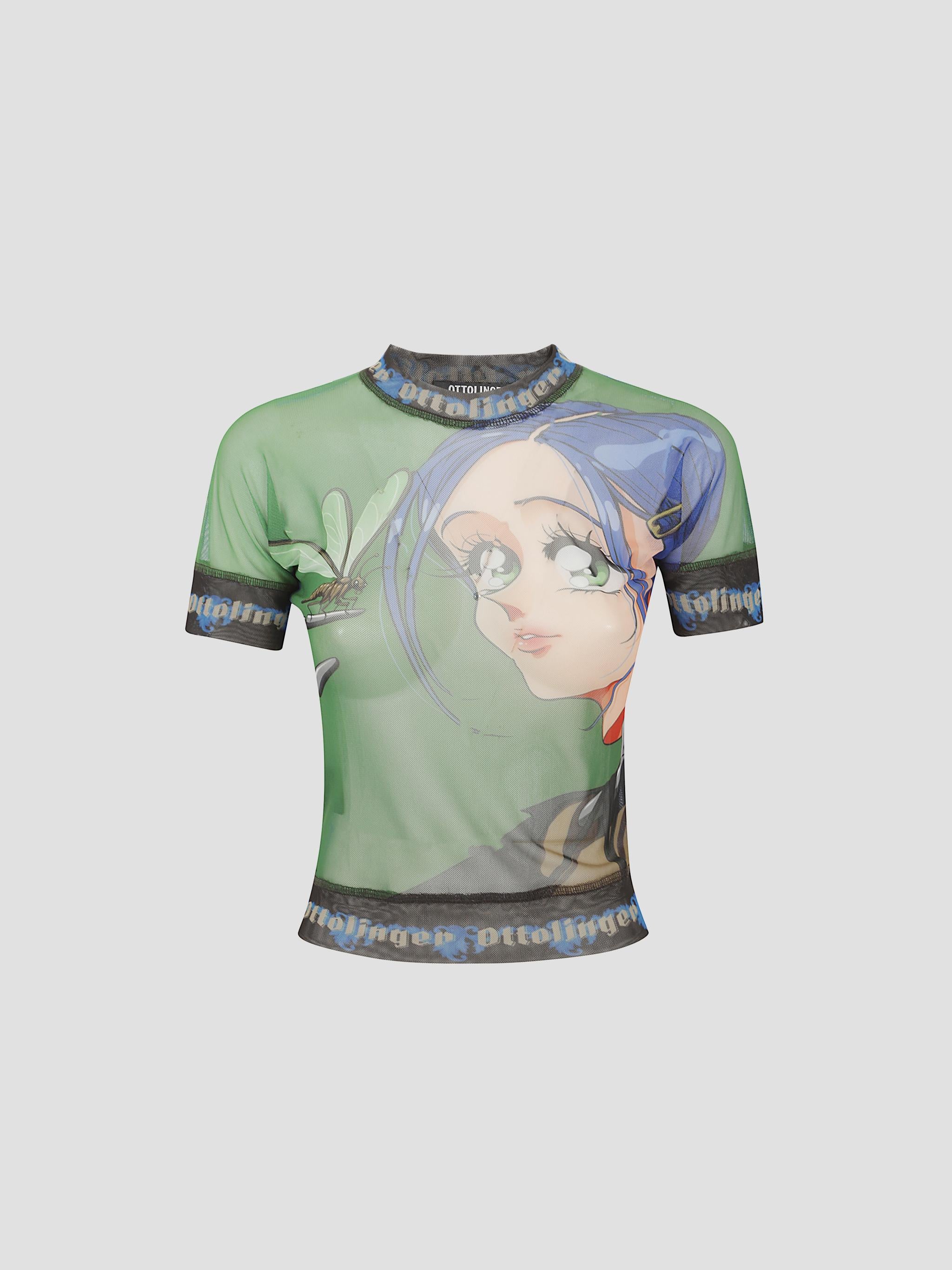 Knitted mesh t-shirt