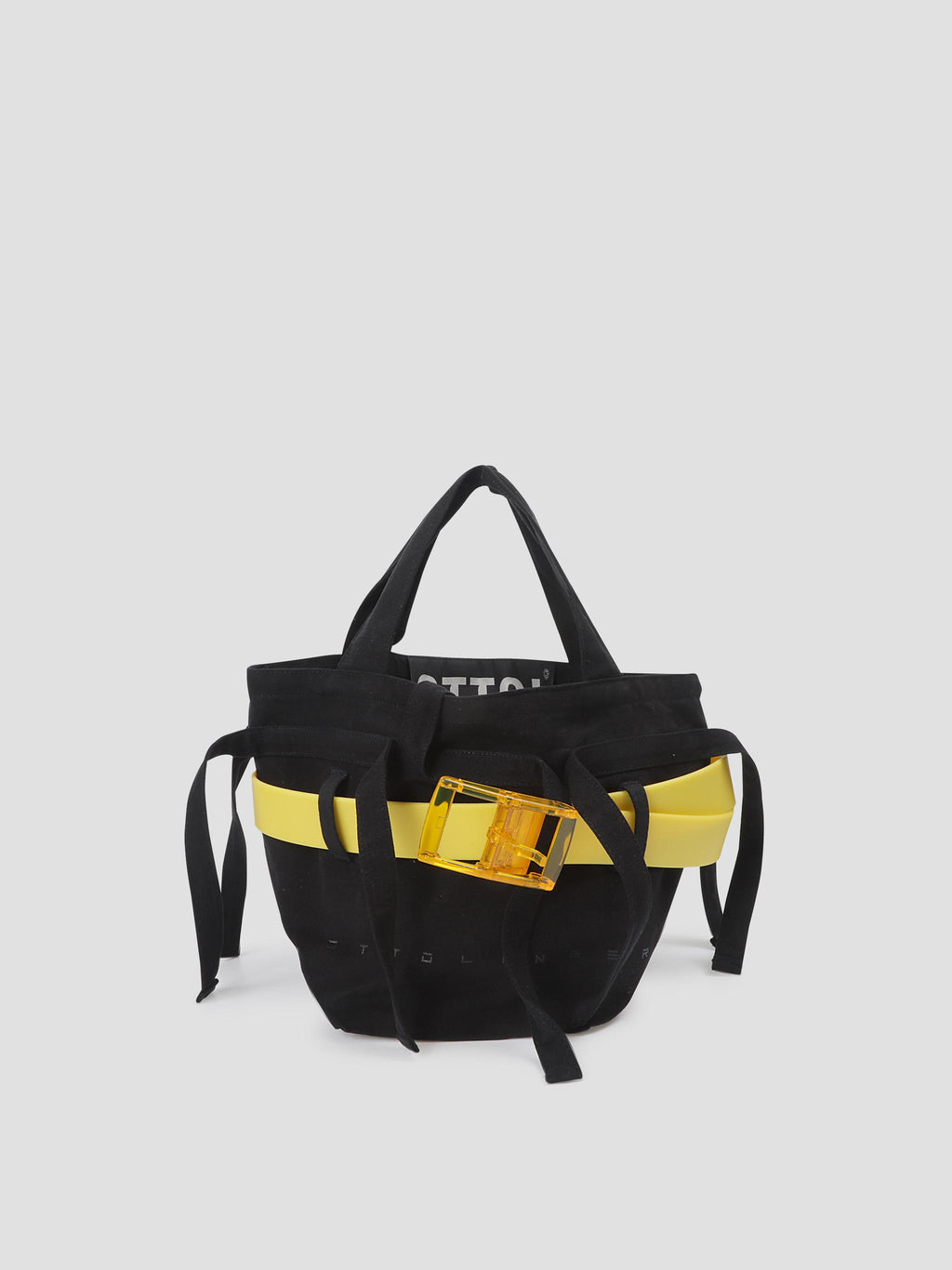Accessory belted strappy tote bag mini