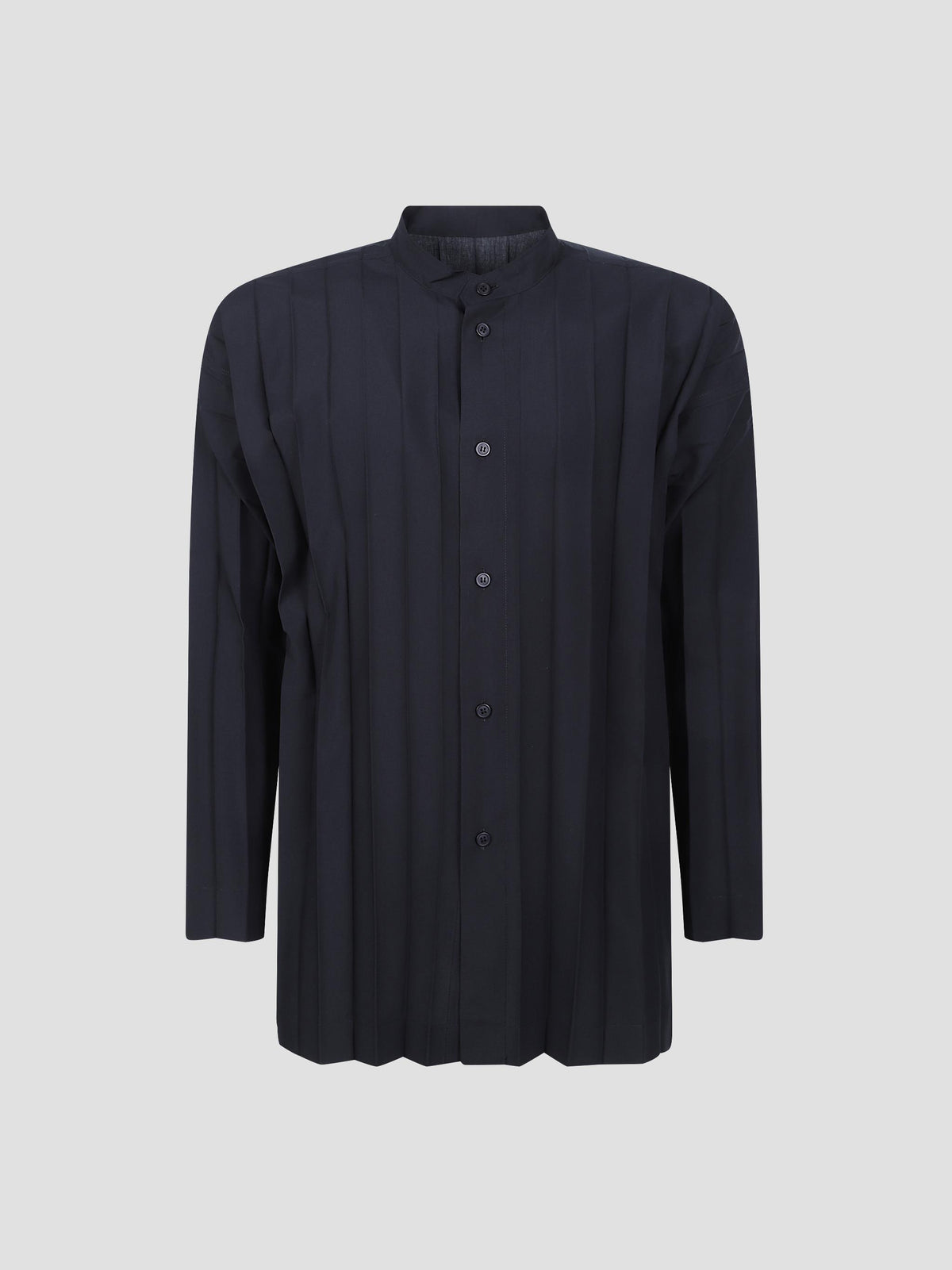 Edge shirt pleated shirt