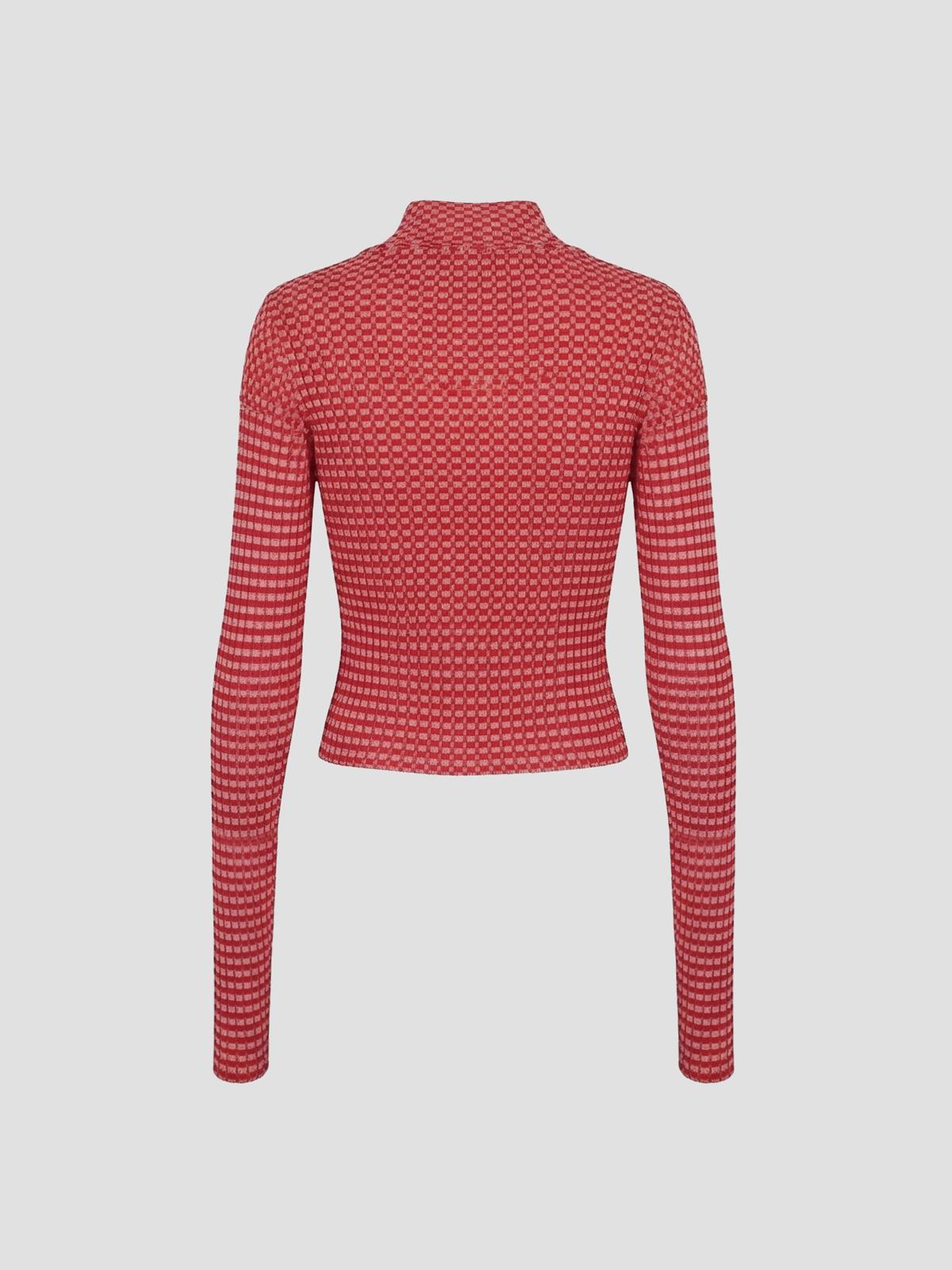 Asymetric collar sweater printed "junior gaultier"