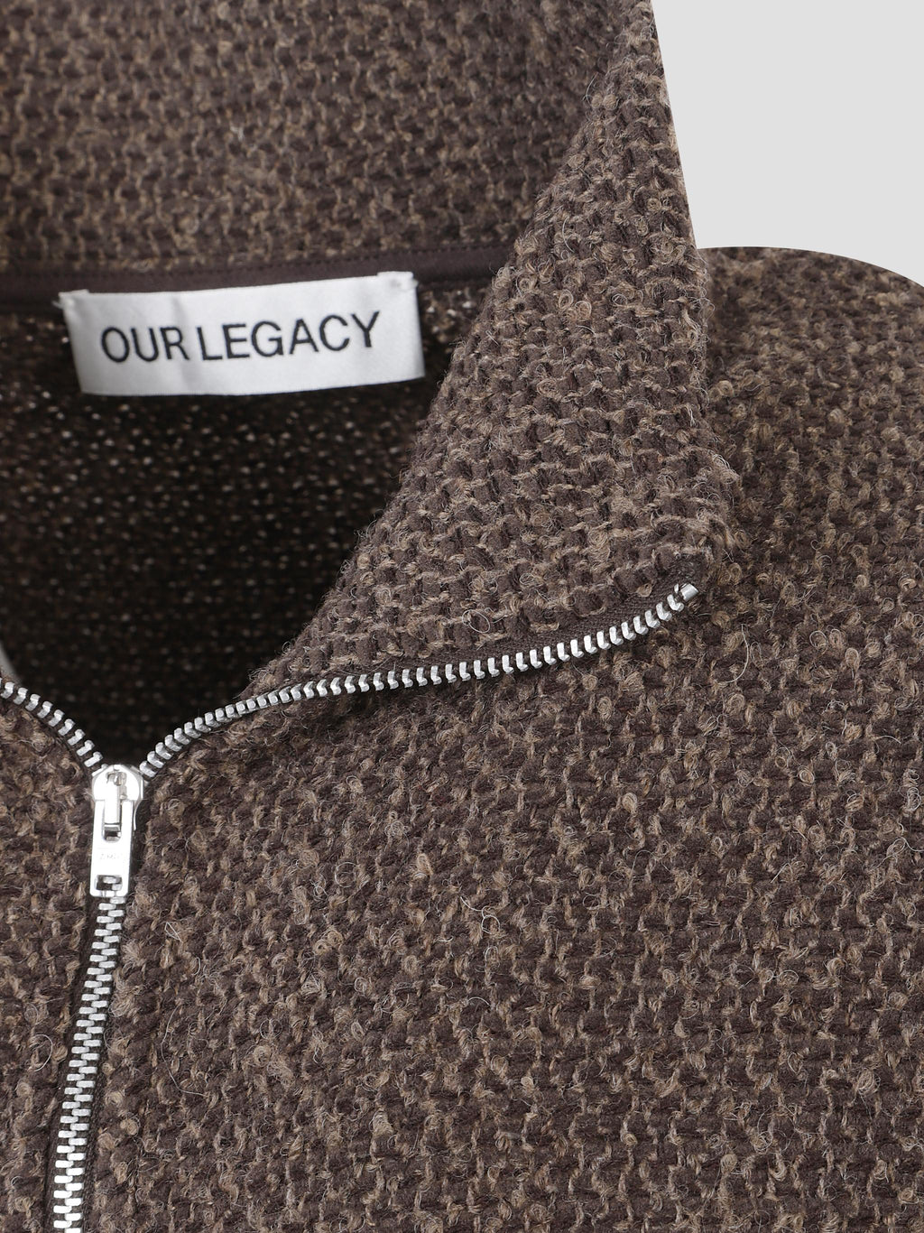 Shrunken fullzip polo