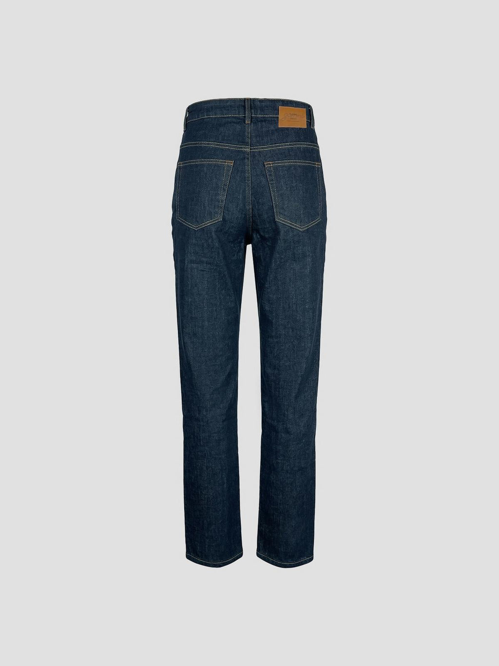 Slub denim fold jeans