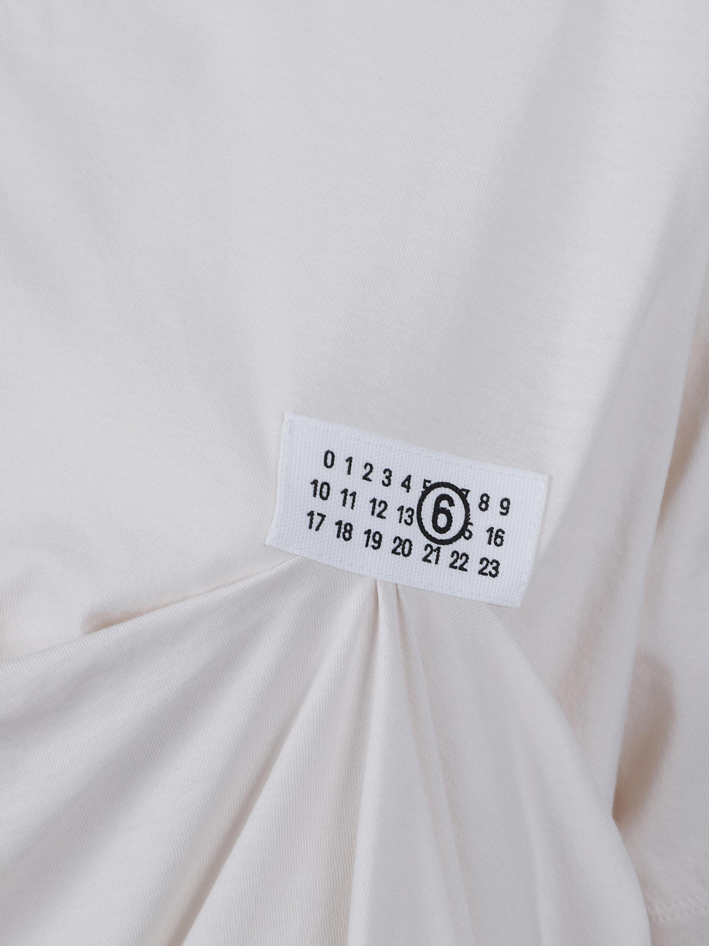 Draped cotton-jersey top