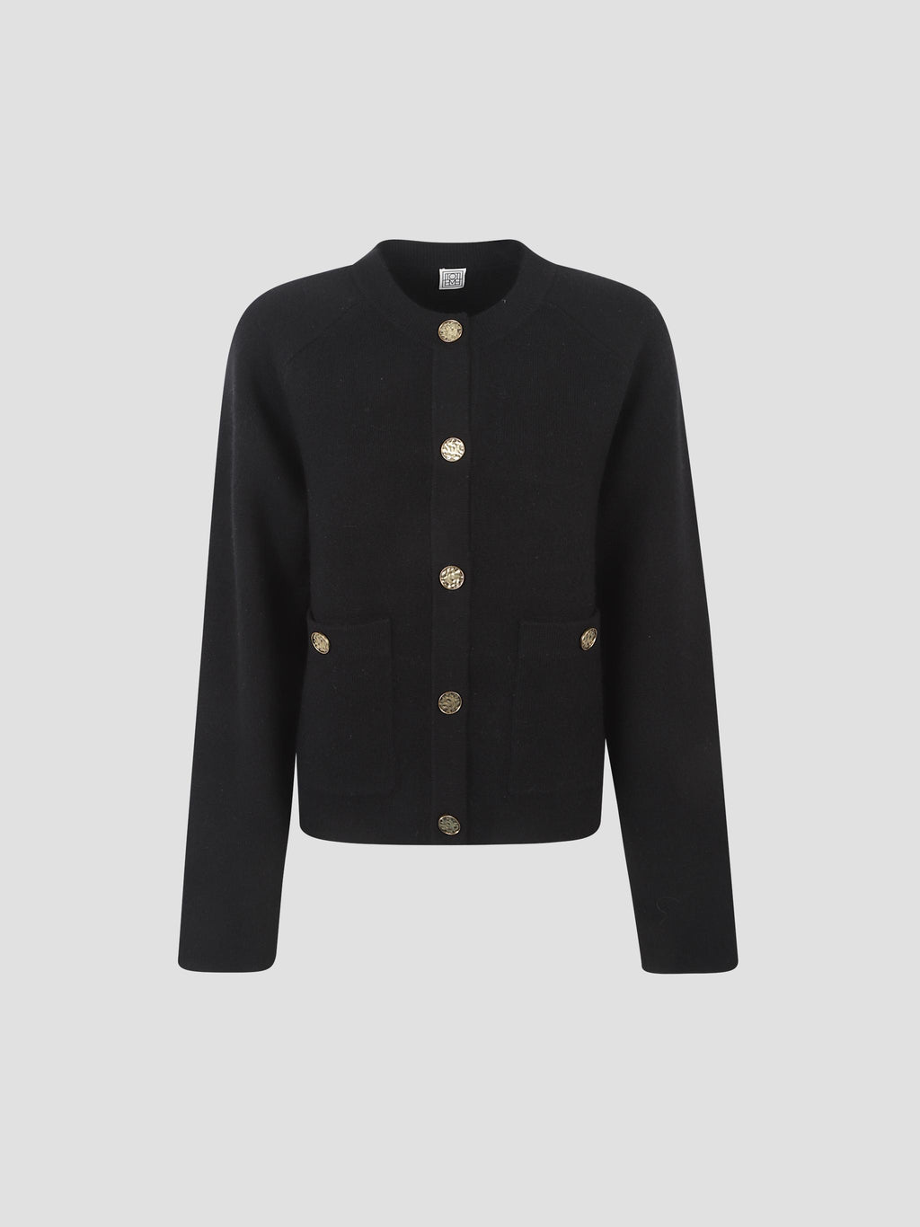 Hammered button cardigan