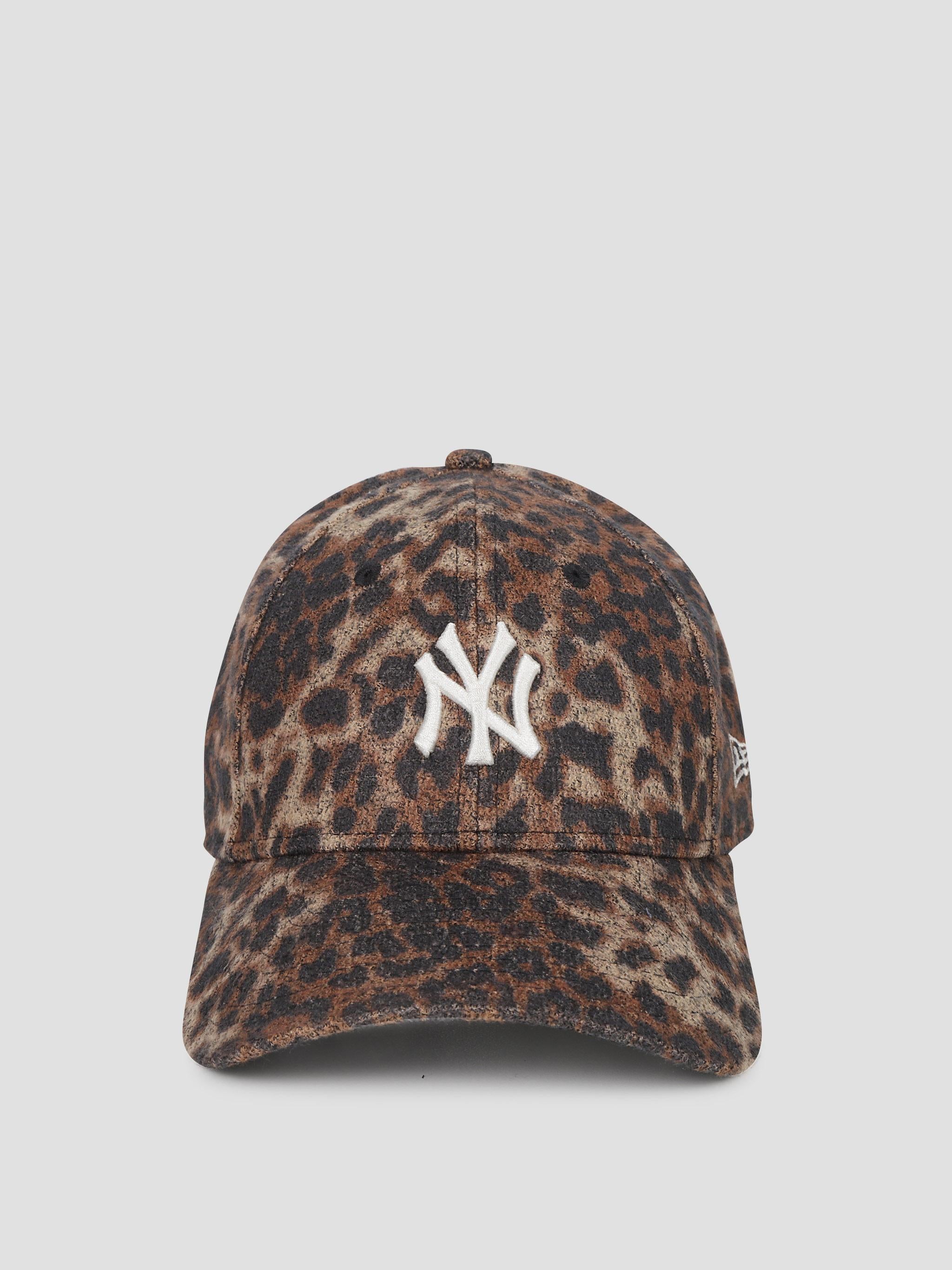 9forty new york yankees mlb cozy leopard cap