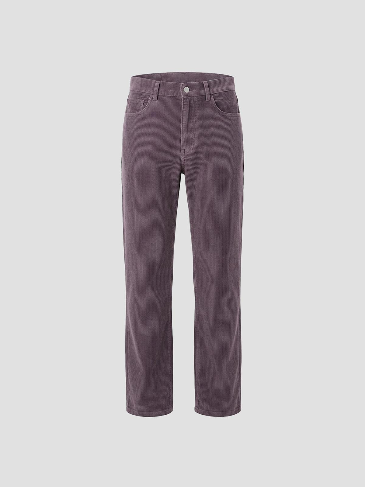 Corduroy flared trousers