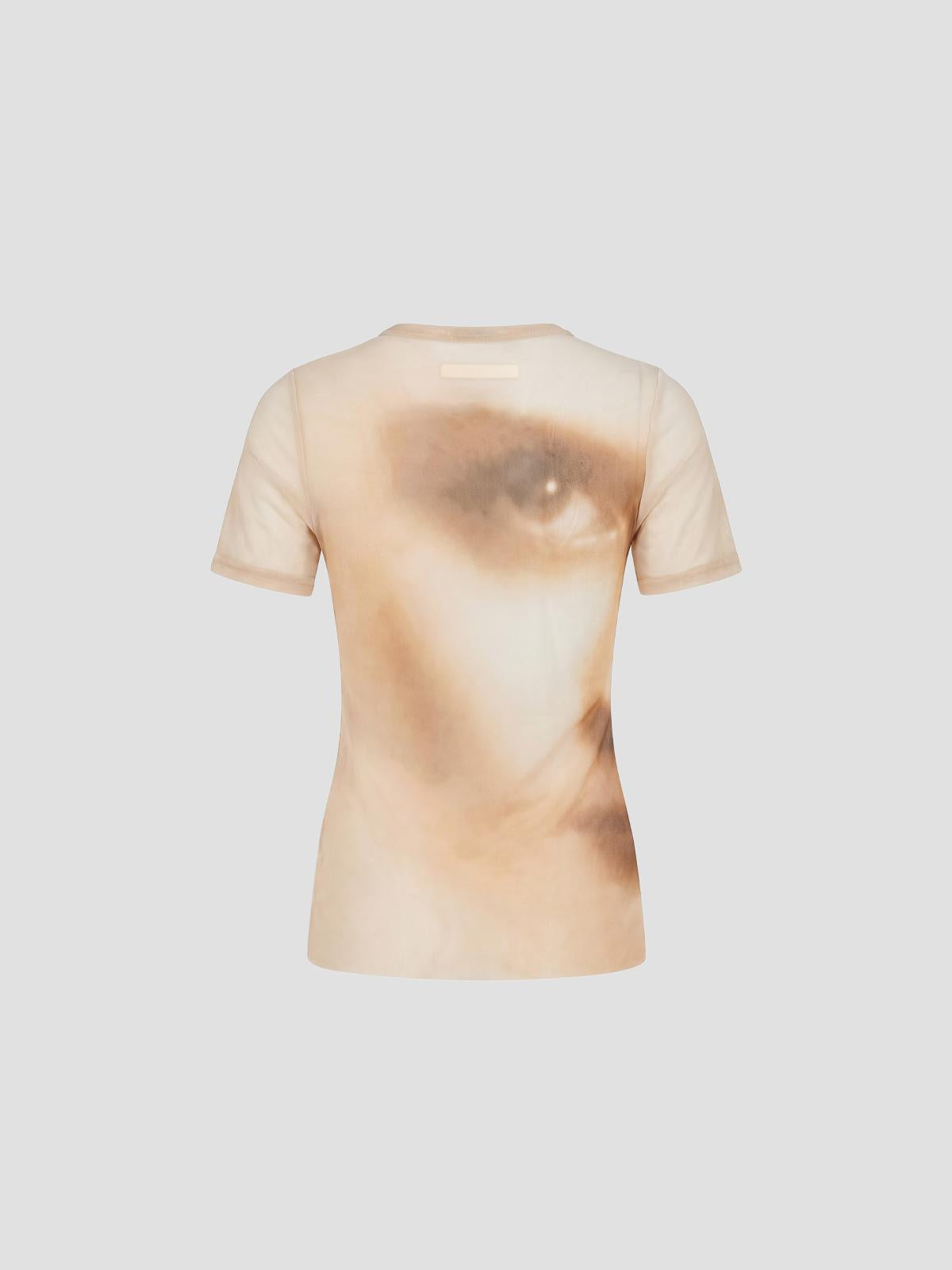Baby tee printed "face"