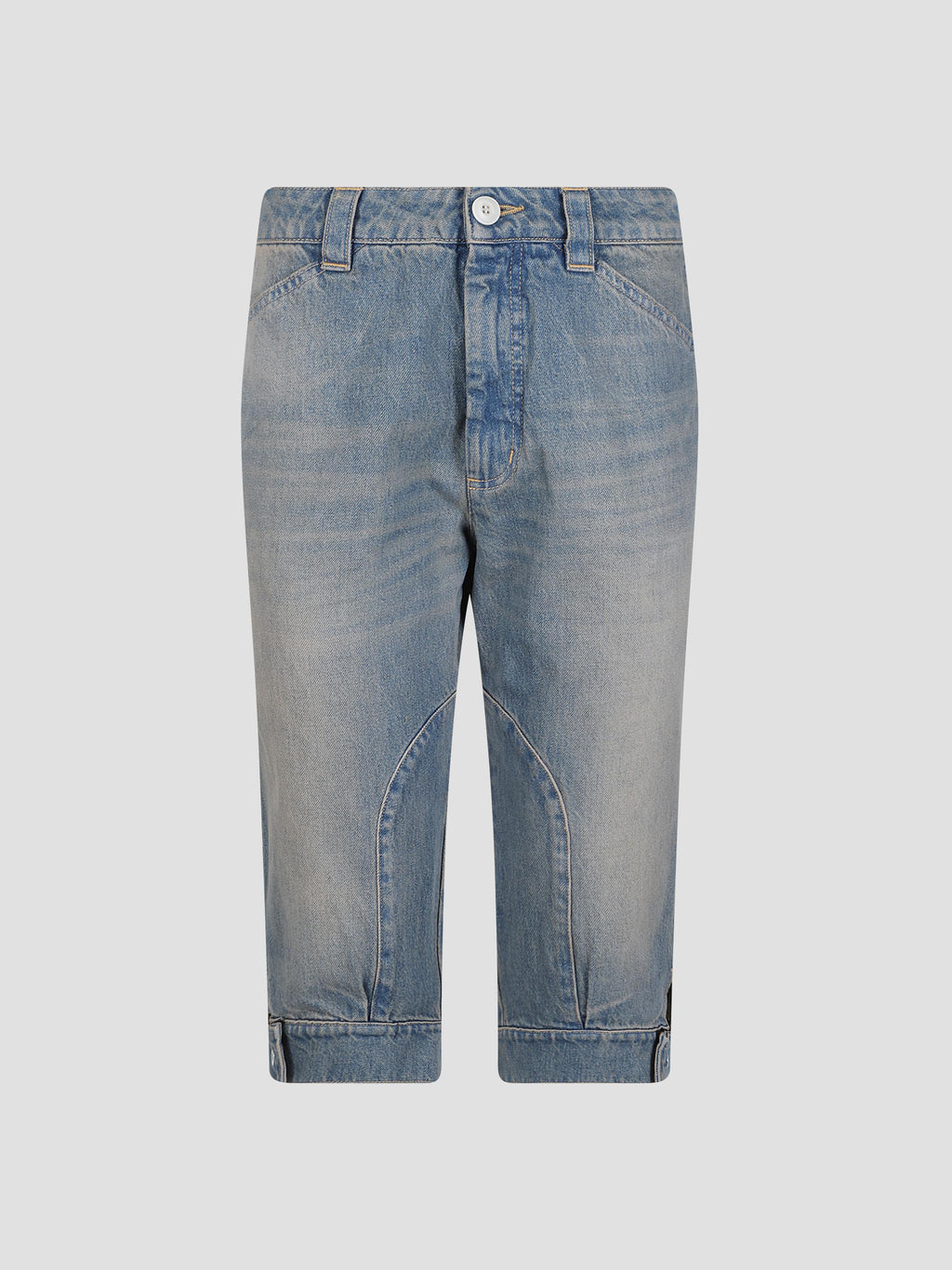 Bici washed-denim shorts